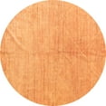 thumbnail image 1 of Ahgly Company Indoor Round Abstract Orange Modern Area Rugs, 6' Round, 1 of 4