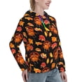 thumbnail image 6 of Kdxio Thanksgiving Turkey 1 Print Womens Oversized Hoodies Sweatshirts Hooded Pullover Tops Sweaters Casual-, 6 of 7