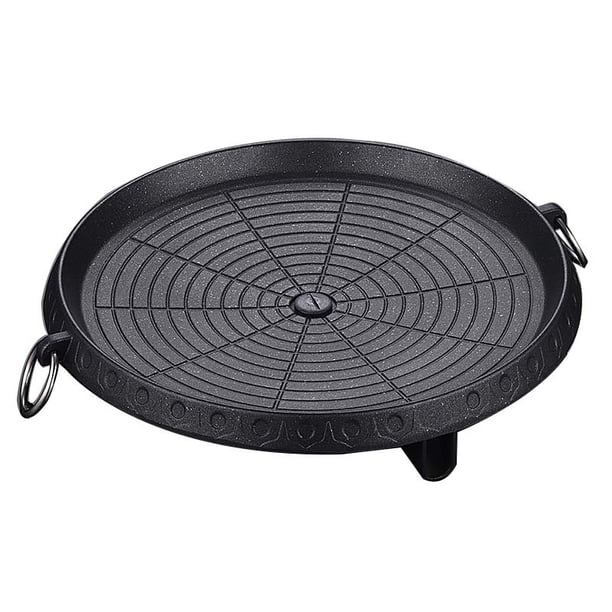 Sartén para parrilla de barbacoa de estilo coreano con superficie recubierta de Maifan, placa de barbacoa antiadherente sin humo para parrilla interior y exterior