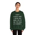 thumbnail image 4 of Funny Saying I don't always have a filter Sassy Sar Gildan 18000 Sweatshirt, 4 of 4