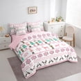 thumbnail image 3 of Castle Fairy Christmas Nutcracker Girl 7-Piece Twin Bedding Sets,Animal Deer Bedding Comforter Set,Happy New Year Breathable Sheet Sets,Luxury Bedroom Decor, 3 of 8