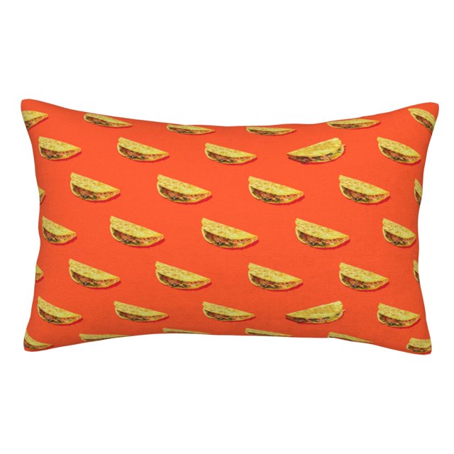 Fotbe tortilla tacos Funda de Almohada Decorativa Estilo Occidental, Lujo en Algodón, Fundas para Almohadas King, Cojín Estampado para Decoración del Hogar-16"x24"
