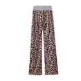 thumbnail image 4 of Sexy Dance Pantalones de salón Palazzo de talla grande para mujer, pantalones de pijama informales holgados de leopardo, ropa de dormir, 4 of 4