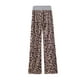 thumbnail image 4 of Sexy Dance Pantalones de salón Palazzo de talla grande para mujer, pantalones de pijama informales holgados de leopardo, ropa de dormir, 4 of 4