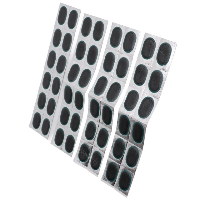 48 Pièces en Caoutchouc de Vélo Tube Intérieur Patch, Pneu de Vélo Patch Tube Intérieur Outil de Réparation de Perforation
