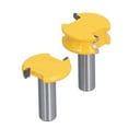 thumbnail image 3 of 2Pcs Routeur Bit Arc T Type Métal Fraiseuse Outil de Bordure Kit pour Woodworking1/2 Po, 3 of 14