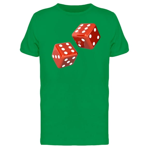 Glossy Red Dices Tee Men's -Image by Shutterstock