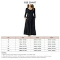 thumbnail image 5 of Vestido largo de Manga larga NikouMX hasta la rodilla con Cuello redondo, 5 of 5