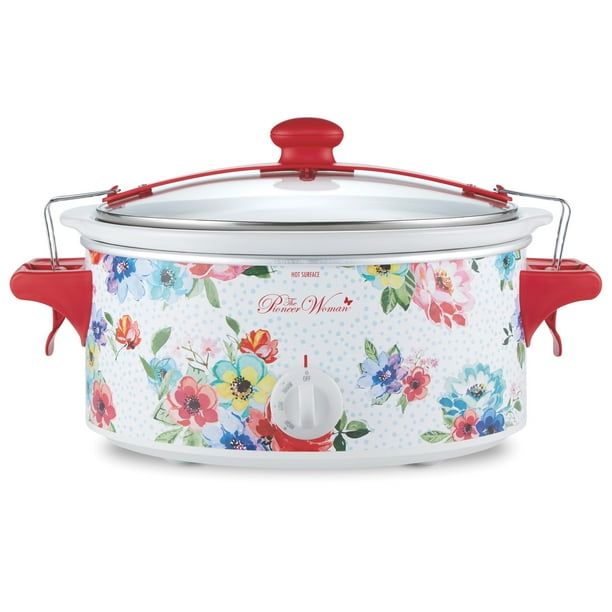 The Pioneer Woman Melody 6 Quart Portable Slow Cooker, 33063