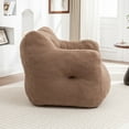 thumbnail image 6 of SOULART 37.00" Bean Bag Chair, Brown High-Density Foam Bean Bag Sofa with Armrests, Stuffed Comfy Chair for Adults in Living Room, Bedroom, Reading, 6 of 10