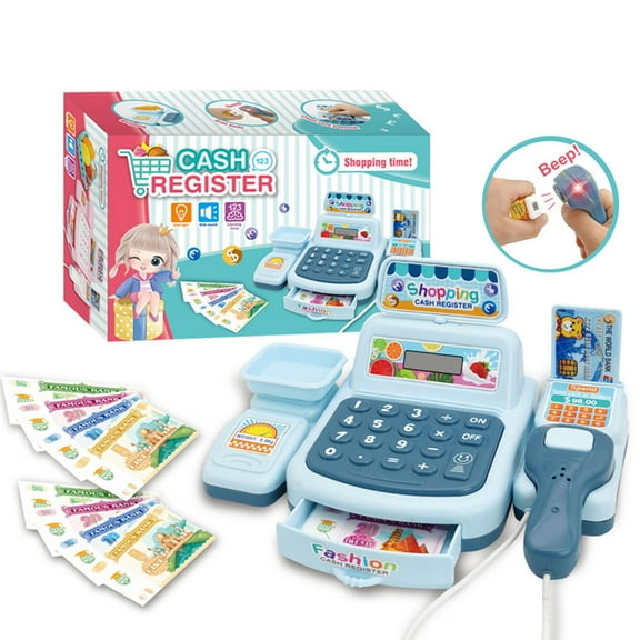 Juguete De Pago De Supermercado, Mejora Las Habilidades Matemáticas De Juego Realista De La Caja Registradora Para Niños