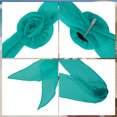 thumbnail image 3 of Unique Bargains 1 Pc Scarf Solid Color Rose Neck Scarf Cyan Green, 3 of 5