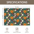 thumbnail image 3 of Placemat, Pioneer Flower Floral Print Pattern Place Mats Table Mat Set Of 2, PVC Washable Placemats for Party Kitchen Dining Decoration, 18x12 Inch, Fade Resistant, 3 of 6