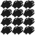 thumbnail image 7 of Raindrops 12 Pairs of Cotton Gloves Labour Protection Gloves Comfortable Working Gloves Hand Protection Gloves Black Size M (Thicken), 7 of 7
