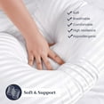 thumbnail image 4 of Kuyami Pillow, The Kuyami Pillows,Bed Pillows Standard Size Set of 2,Home & Hotel Bed Pillows,Shape Retention for Side,Back or Stomach Sleepers,Breathable,Soft,Fluffy,and Cool (4, Standard (17x26in)), 4 of 7
