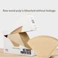 thumbnail image 5 of Cone Coffee Filters, 100 Count 1-4 Cups Unbleached V60 Disposable Coffee Filter Paper, Compatible with Conical Shaped Pour Over Coffee Dripper and Drip Coffee Maker, 5 of 8