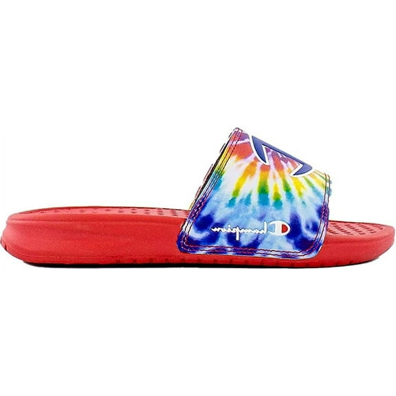 Champion Superslide Tie-Dye Little Kid Rainbow Multi 11 Little Kid M