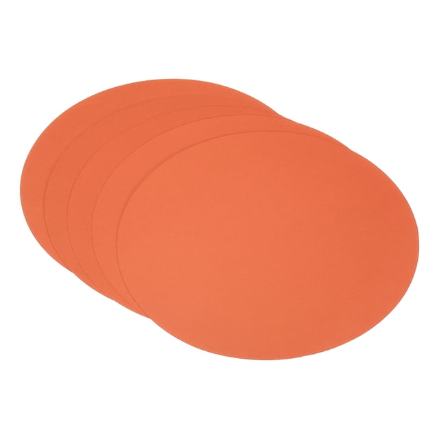 Unique Bargains 9.8-inch Round Cardboard Paper, 25 Pcs Blank Disc Circles Slices for Party Decorations DIY Craft, Orange