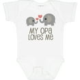 thumbnail image 3 of Inktastic My Opa Grandpa Loves Me Boys or Girls Baby Bodysuit, 3 of 5