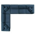 thumbnail image 2 of Modway Commix 6 Piece Down Filled Overstuffed Sectional Sofa Set in Azure, 2 of 9