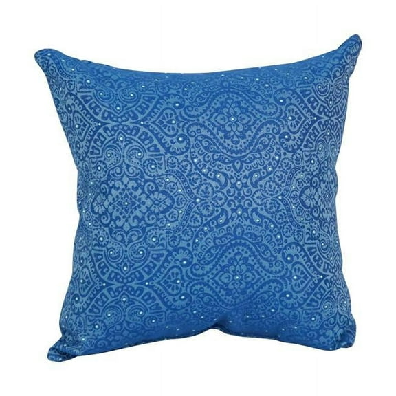 Blazing Needles 9910-S1-ID-111 17 in. Jacquard Throw Pillows with Inserts, Mabul Aegean