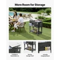thumbnail image 3 of VEVOR 80 Quart Rolling Ice Chest, Holds up to 50 Bottles / 110 Cans, Portable Patio Party Bar Drink Cooler Cart with Bottom Shelf, Beverage Pool with Side Basket and Bottle Opener, Black, 3 of 9