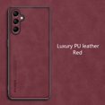 thumbnail image 1 of Case For Samsung M35 5G Case Luxury Matte Leather Phone Back Cover For Samsung Galaxy M 35 Capa Silicone Shell Shockproof Bumper Red For Samsung M35 5G, 1 of 6