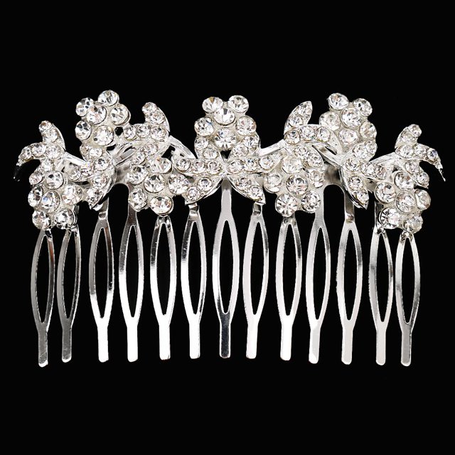 de material cristal Para El Cabello Clip Diapositiva Novia Damas Accesorio Joyería BLESIY Accesorio para el cabello de la novia