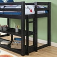 Better Homes and Gardens Greer Twin Loft Storage Bed, Black