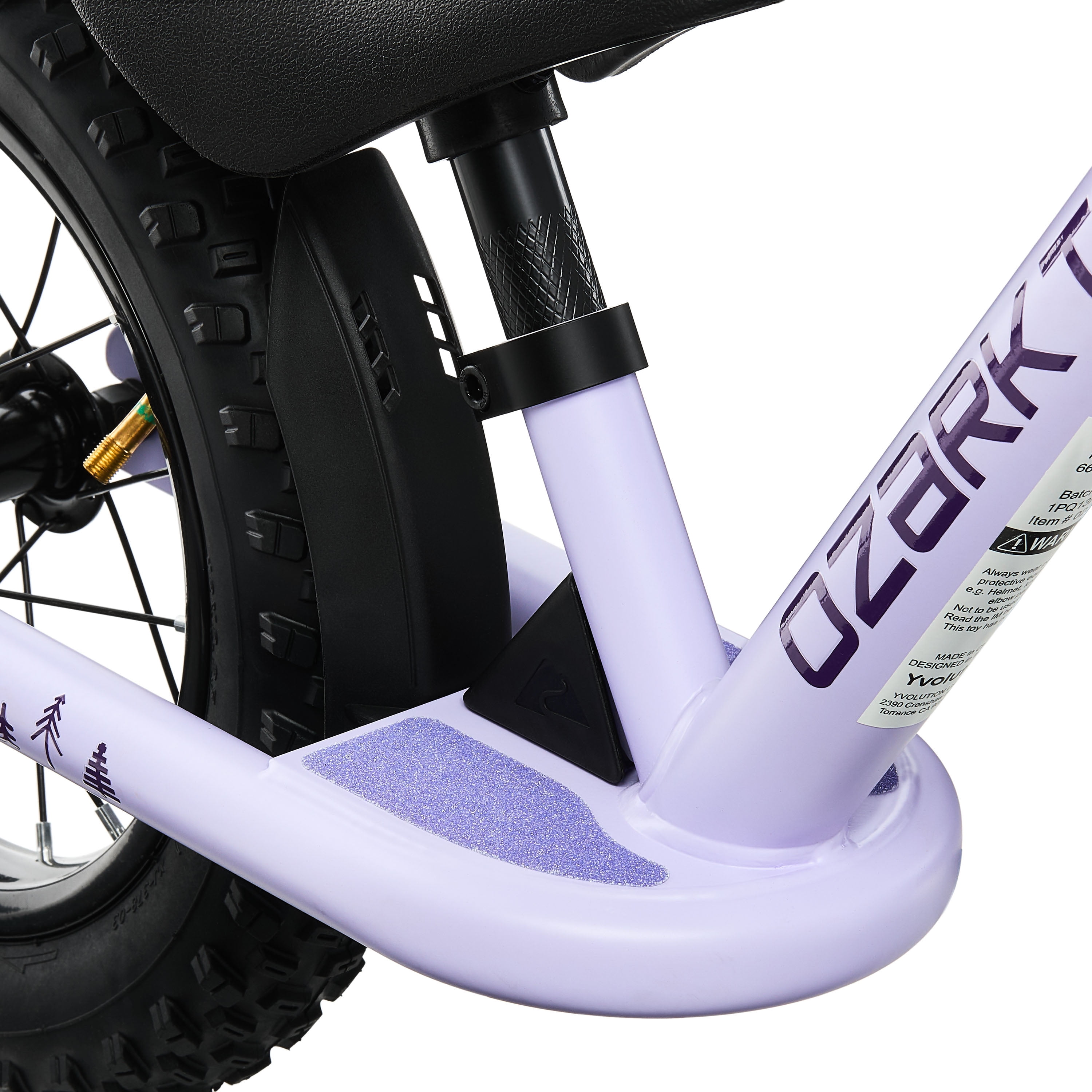 Ozark Trail 12" M.1 Timber Kids' Balance Bike, Purple, Unisex