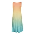thumbnail image 5 of Danhjin Summer Dresses for Women Clearance Casual Graphic Sleeveless Hem Flowy Tiered Beach Dress Party Midi Dress Sundresses, 5 of 5