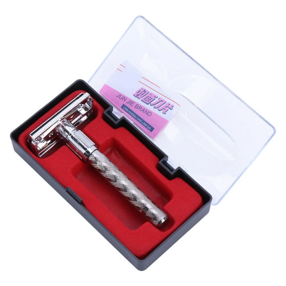 Huhudde Double Edge Safety for Razor,Long Handle for Butterfly Open Razors Single Blade Shaving for Razor for w/Double Edge Safe