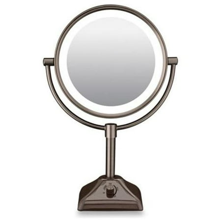 Conair Illuminations Double Sided Lighted Makeup Mirror With Conair Illuminations Double Sided Lighted Makeup Mirror With