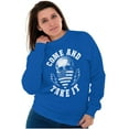 thumbnail image 4 of Defend Freedom Liberty Flag Skull Sweatshirt for Men or Women Brisco Brands S, 4 of 6