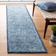 thumbnail image 2 of SAFAVIEH Capri Blair Diamond Wool Runner Rug, Navy, 2'3" x 9', 2 of 7