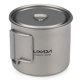 thumbnail image 2 of Taza de titanio ultraligera Lixada, portátil para exteriores, 2 uds, juego de tazas, 550 ml, 350 ml, Lixada Copa de titanio, 2 of 7