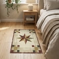 thumbnail image 3 of ODIKA 2'x3' Washable Doormat Vintage Distressed Farmhouse Border Folk Lettering Primitive Flowing Dynamic for Entryway, Kitchen, Laundry Room, Non-Slip, Low Pile, 3 of 7