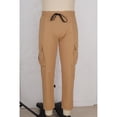 thumbnail image 3 of Mens Casual Baggy Cargo Pants Stretchy Sweatpants Loose Fit Drawstring Hiking Workout Joggers With Multi Pockets, 3 of 6
