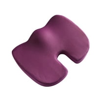 Office Chair Cushions for Desk Chairs,Memory Foam Coccyx Cushion,Car Seat Cushion for Back Tailbone Pain Relief,Dual-Linings Protects Wheelchair Cushion Purple