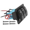thumbnail image 2 of Car LED Switch Panel,5Pin 3 Gang Rocker Gang Toggle Switch Gang Rocker Switch Next-Gen Design, 2 of 14