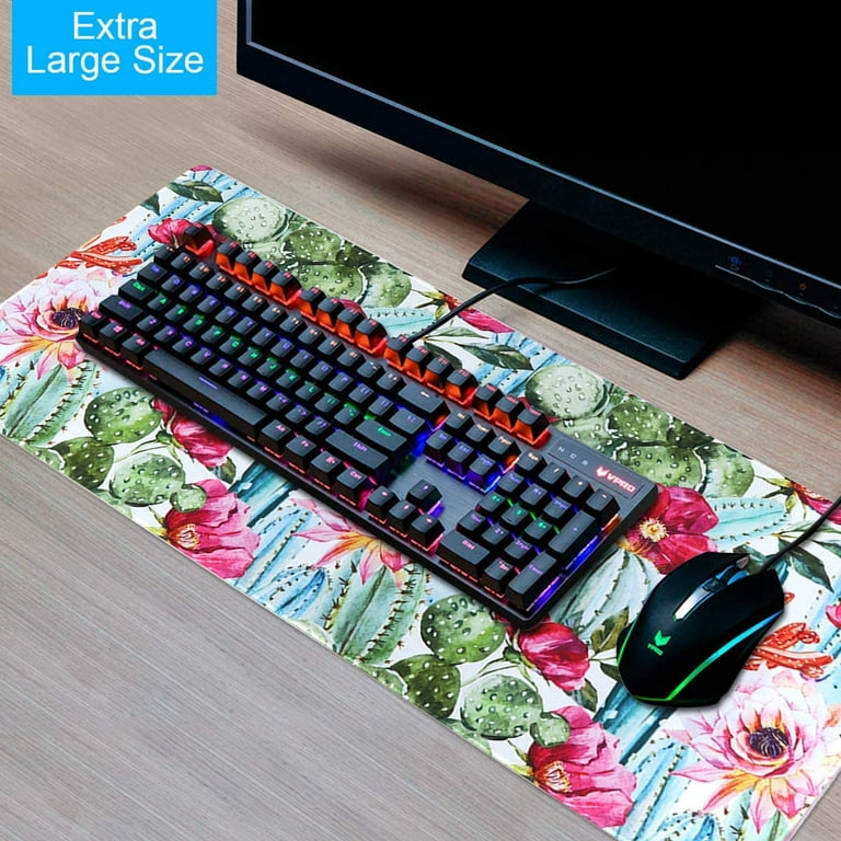  Cute Desk Mat Space Clouds Mouse Desk Pad Cute kawaii Large  Gaming Mouse Pad 31.5 x 15.7 in, Office Decor Desk Mat Extended XL Mouse  Pad with Anti-Slip Stitched Edges