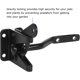 thumbnail image 4 of Cerradura de puerta Bloqueo automático-cerradura de perno de metal-pestillo de acero por gravedad cerca de jardín-negro-tornillos de fijación incluidos, 4 of 5
