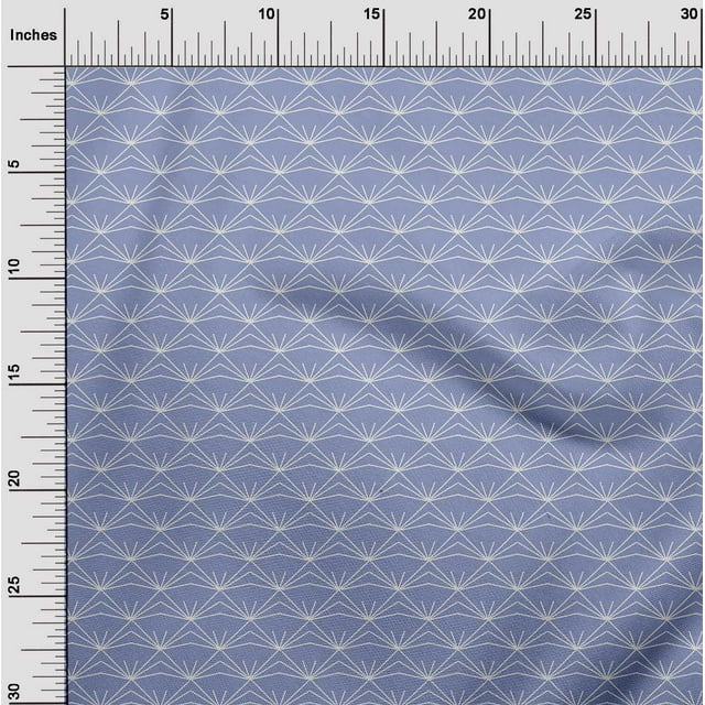 oneOone Cotton Flex Fabric Shapes Geometric Sashiko Print Fabric Prints by Yard 40 Inch Wide