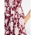 thumbnail image 3 of Time and Tru Women's Sleeveless Smocked Midi Dress, Sizes XS-XXXL, 3 of 4