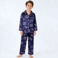 thumbnail image 2 of BJUTIR Boys Clothes Set Long Sleeve Pajama Dinosaur Print Rocket Football Kids Homewear Soft Comfy Loungewear Two Piece Outfit Softness Clothing Set Size 5-6 Years, 2 of 9