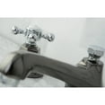 thumbnail image 5 of Kingston Brass NS4467BX Water Onyx widespread lavatory faucet with brass pop-up drain, black nickel finish with chrome, 5 of 6