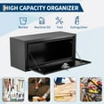 thumbnail image 5 of Vehicle Tool Box,t-Handle Lock Heavy Duty Steel Storage Tool Box, for Pickup, Truck Bed, RV, Trailer, Tool Chest Organizer w/Lock and Keys,Weatherproof Trailer ToolBox Storage Organizer, 5 of 9