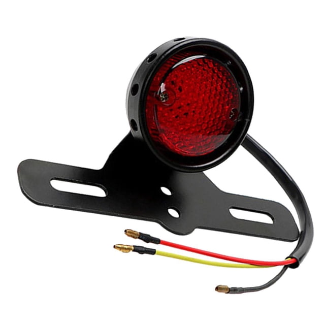 Luz Trasera de Freno de Lámpara de Matrícu Universal Soledad Luz trasera de la motocicleta