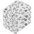 thumbnail image 4 of GZHJMY Graffiti Style Pets Face Wash Towel Cotton Towel Soft Cleansing Hand Towel Reusable 12 * 12in, 4 of 7