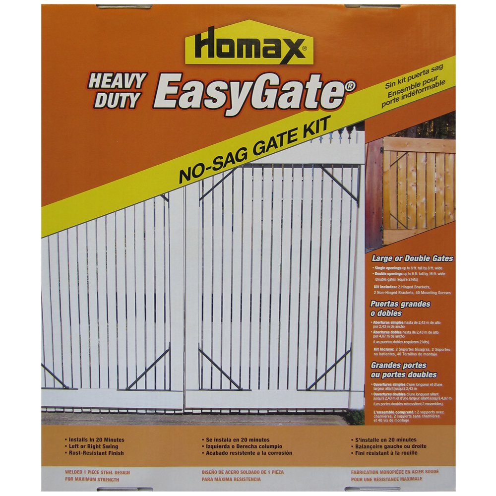 Homax Heavy Duty EasyGATE, NoSag Gate Bracket Kit